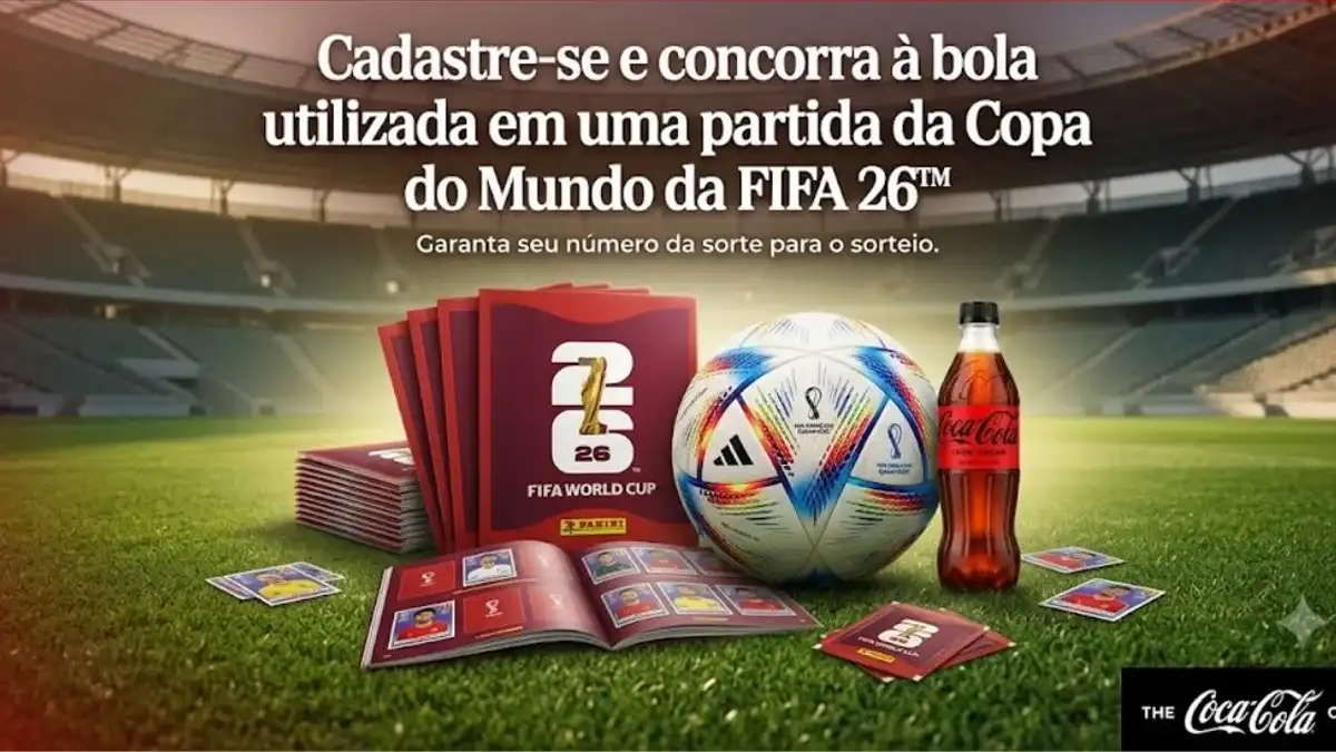 Banner da Promoção A Bola do Jogo é Essa Coca-Cola