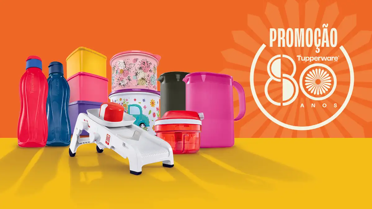 Banner da Promoção Tupperware 80 Anos 2026