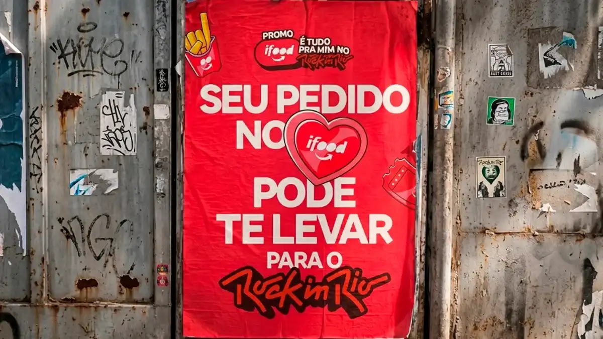 Banner da Promoção iFood É Tudo Pra Mim no Rock in Rio 2026